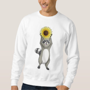 Racoon with Sunflower Sweatshirt