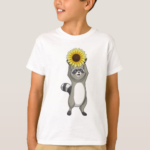 Racoon with Sunflower T-Shirt