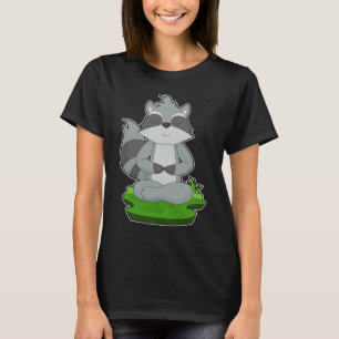 Racoon Yoga Fitness Meditation T-Shirt