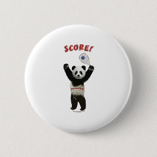Racquetball Panda Score 2 Inch Round Button