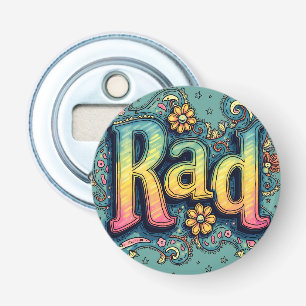 Rad 70s Groovy Psychedelic Aesthetic Bottle Opener