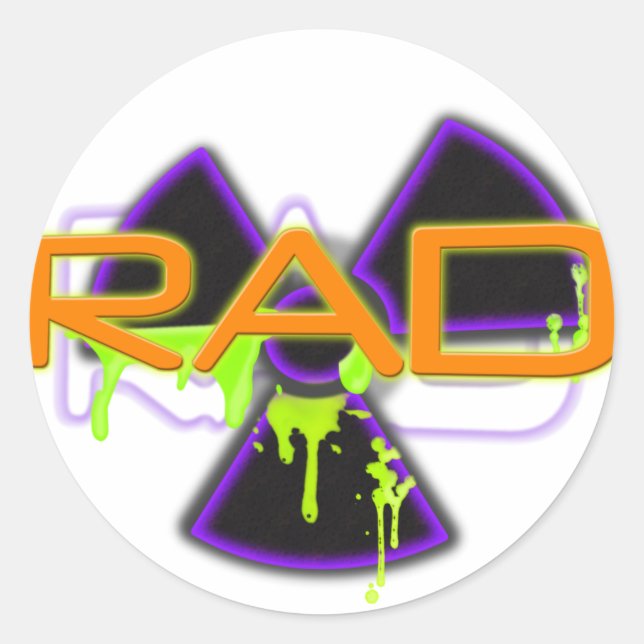 Rad Classic Round Sticker (Front)