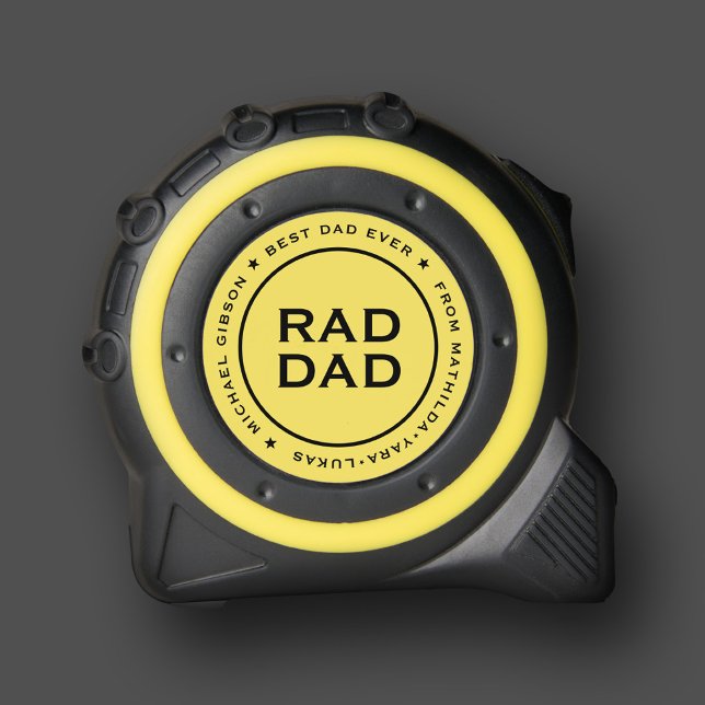 Rad Dad Best Dad Birthday Funny Father's Day 1 (Rad Dad Best Dad Birthday Funny Father's Day Tape Measure
)