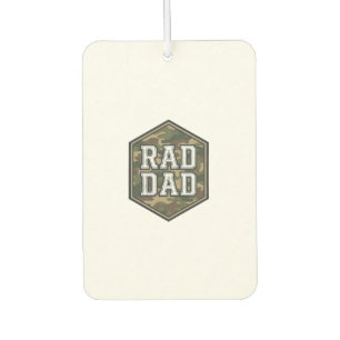 Rad Dad Camo Hexagon Vintage Engraving Design_1 Air Freshener