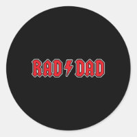 Rad Dad Cool Vintage Rock And Roll Funny Fathers D