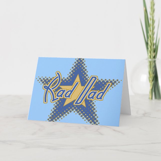 Rad Dad, Dad is Rad Card (Front)