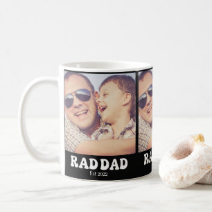 Rad Dad Est. Retro Photo Coffee Mug