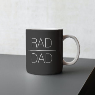 Rad Dad Everyday or Father's Day T-Shirt Two-Tone Coffee Mug