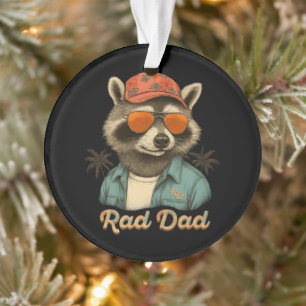 Rad Dad Funny Happy Father's Day Vintage Ornament