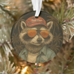 Rad Dad Funny Happy Father's Day Vintage Ornament