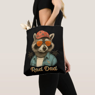 Rad Dad Funny Happy Father's Day Vintage Tote Bag
