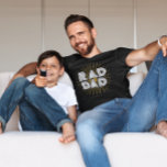 Rad Dad Kid's Gift To Father White Typography  T-Shirt<br><div class="desc">This gift is from a kid to a rad dad for Father's Day. The design features white typography with yellow sun rays.</div>