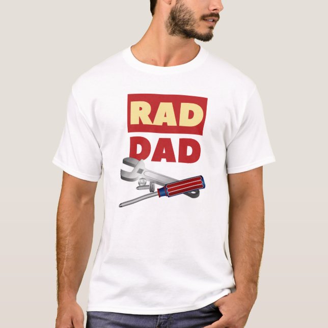 Rad Dad - Men's Basic Dark T-Shirt (Front)