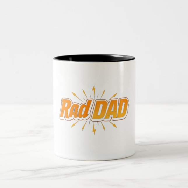 Rad DAD Mug - Retro Vintage Coffee Cup (Centre)