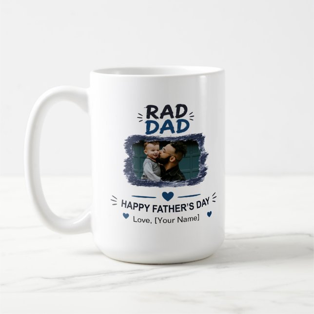 Rad Dad Painted Frame Mug (Left)