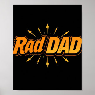 Rad Dad Poster – Cool Father's Day Gift 