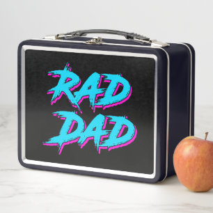 Rad Dad Retro 80's Metal Lunch Box