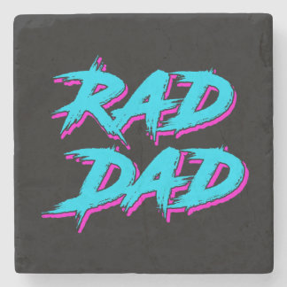 Rad Dad Retro 80's Stone Coaster