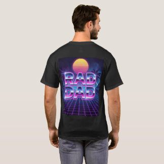 Rad Dad Retro 80s Synthwave Father's Day T-Shirt