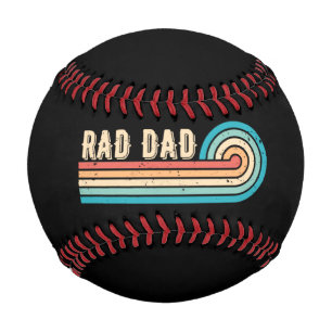 Rad Dad Retro Vintage Sunset Father Baseball
