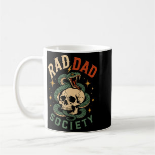 Rad Dad Society Fathers Day Cool Dad Club Design Coffee Mug