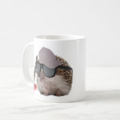 Rad Hedgehog with Sunglasses and Skateboard Mug (Front Left)