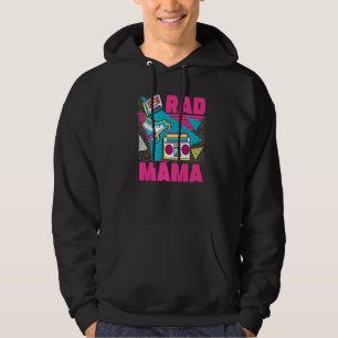 Rad Mama 90s Aesthetic Nostalgia 1990's Retro Mom  Hoodie