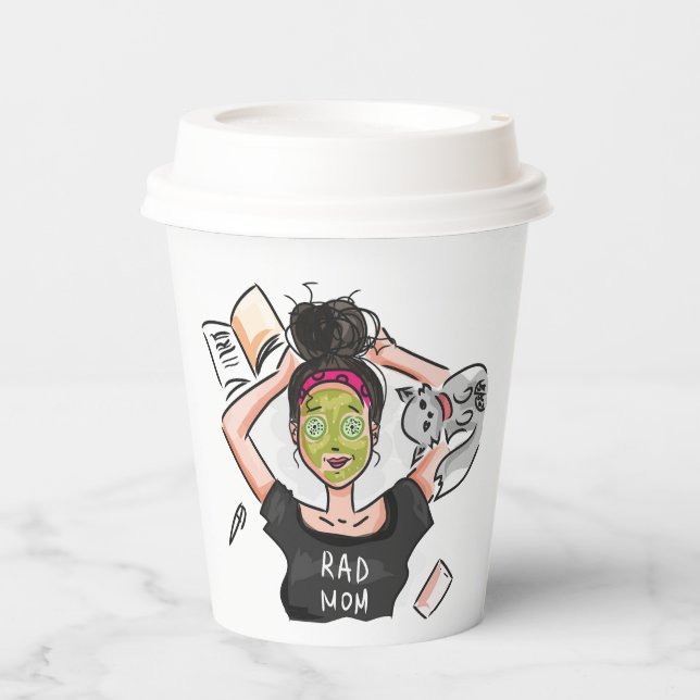 Rad Mom Paper Cups (Front)