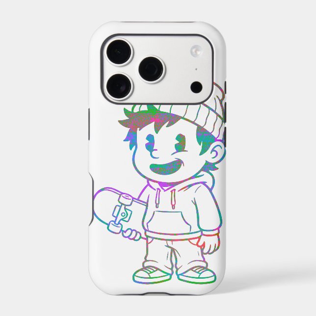 Rad Orange : Skateur Rétro (Verso)