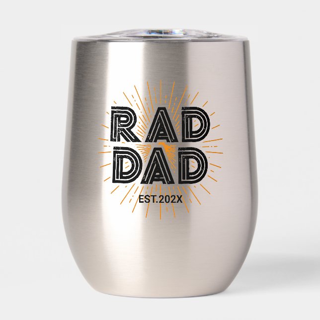 Rad Papa Don de l'enfant au père Typographie noire (Avant)