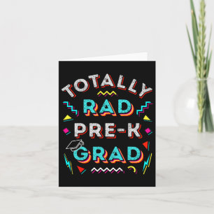 Rad Pre-k Grad Gift Fun Boy Girl Prek Graduation C Card