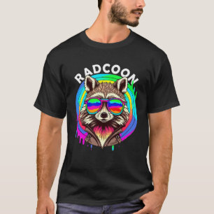 Rad Racoon Radcoon  Animal Sunglasses 80 s Retro S T-Shirt