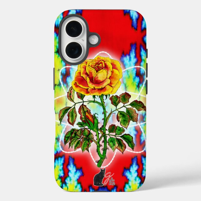 Rad Rad Rose Tough Case-Mate iPhone Case (Back)