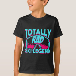 Rad ski legend retro vintage 80s 90s skiing outfit T-Shirt