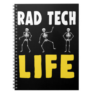 Rad Tech Humour Skeletons Xray Radiology Notebook