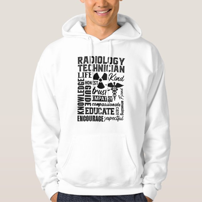 Rad Tech Technologist Xray Radiology Technician Hoodie (Front)