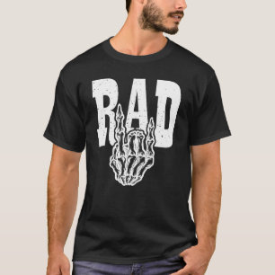 Rad X-Ray Skeleton Rock Sign Hand Gesture Radiolog T-Shirt
