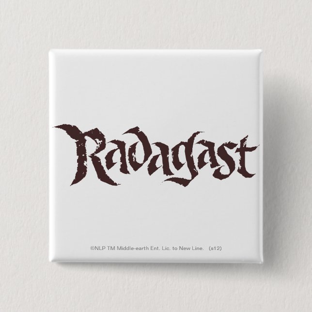 RADAGAST™ Name Solid 2 Inch Square Button (Front)