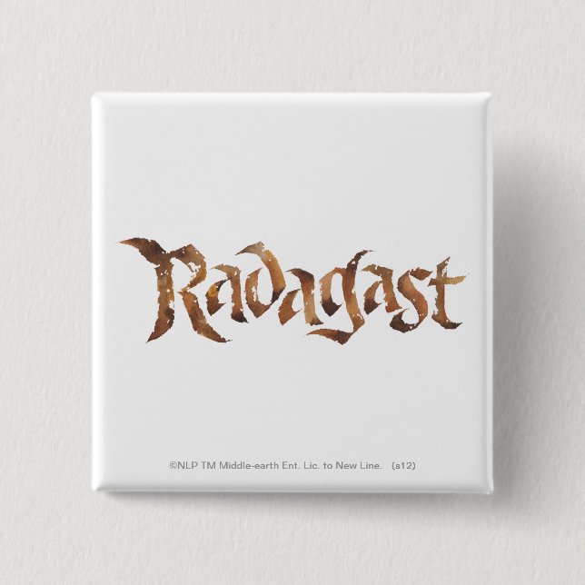 RADAGAST™ Name Textured 2 Inch Square Button (Front)