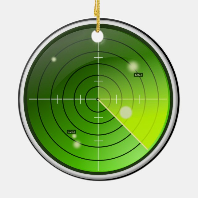 Radar Ceramic Ornament (Back)