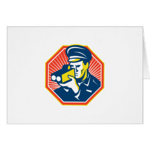 Radar d'appareil-photo de vitesse de policier de