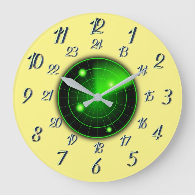 Radar Military Time Large Clock (Front)