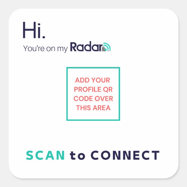 RadarQR Stickers (Front)