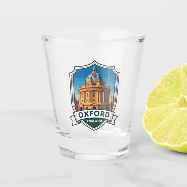 Radcliffe Camera England Shot Glass (Front)