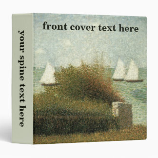 Rade de Grandcamp by Georges Seurat, Vintage Art Binder