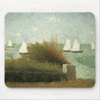 Rade de Grandcamp by Georges Seurat, Vintage Art Mouse Pad