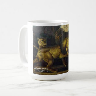 Raden Saleh® Coffee Mug 'Lions and Snake'