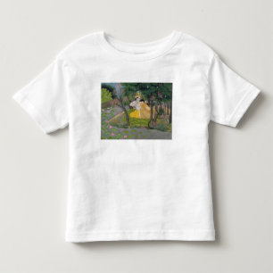 Radha and Krishna embrace in a grove of flowering Toddler T-shirt