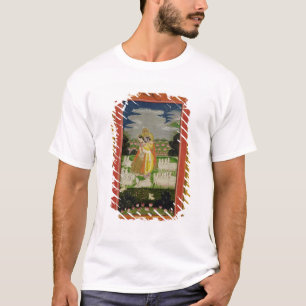 Radha and Krishna embrace in an idealised landscap T-Shirt