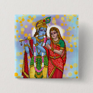 Radha Krishna Button